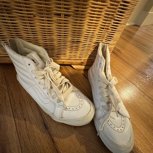 Vans White High-Top Sneakers - Picture 4 of 5